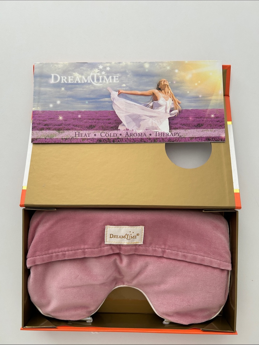 DreamTime Lavender Heat & Cold Eye Mask - Dusty Rose